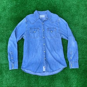 Vintage Polo Ralph Lauren Denim Shirt Men’s Large